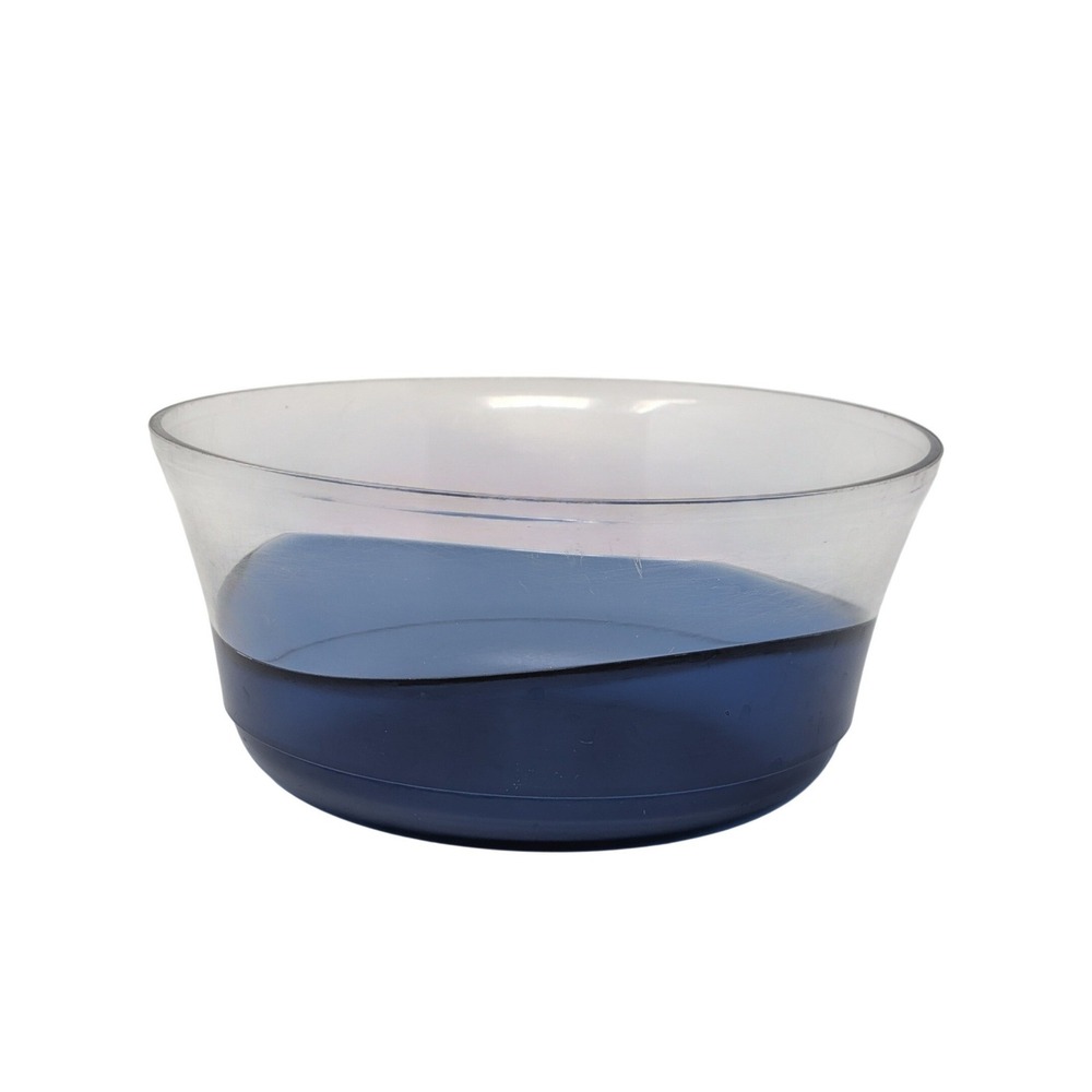Tupperware Sheerly Elegant 2.3L Serving Bowl Blue Clear Base 4819B-3